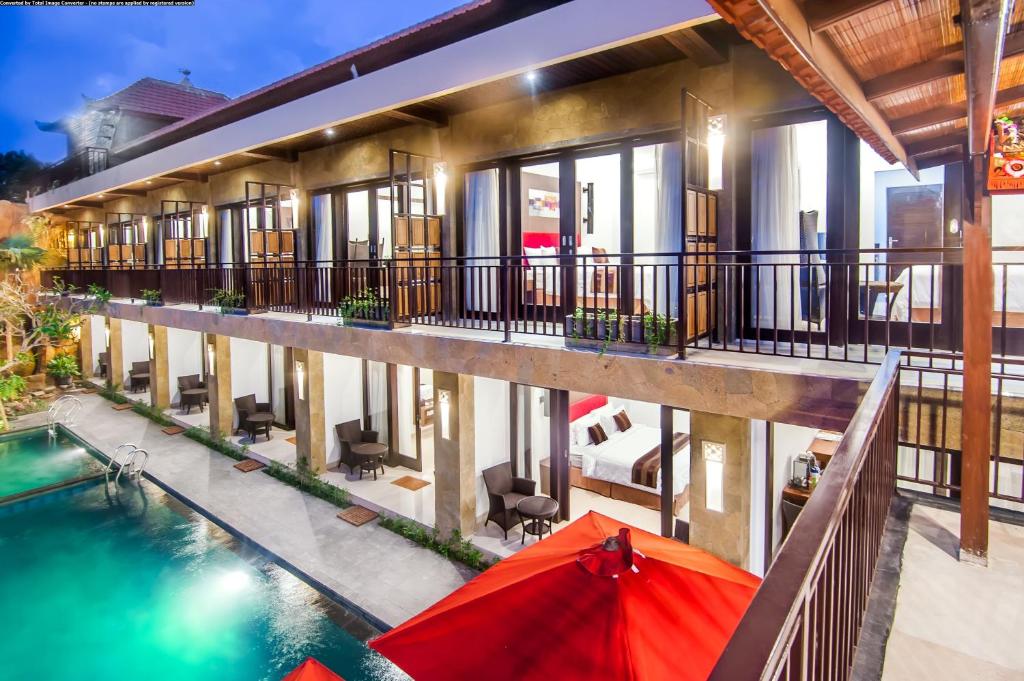 Bazén v ubytování The Swaha Ubud Hotel nebo v jeho okolí