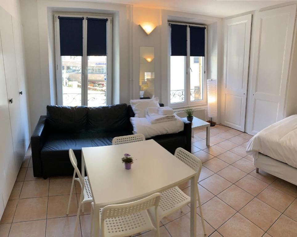 Postel nebo postele na pokoji v ubytování Residence Vue Chateau