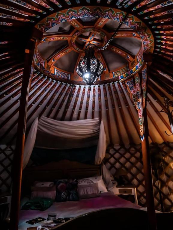 Postel nebo postele na pokoji v ubytování Yurta de Arico