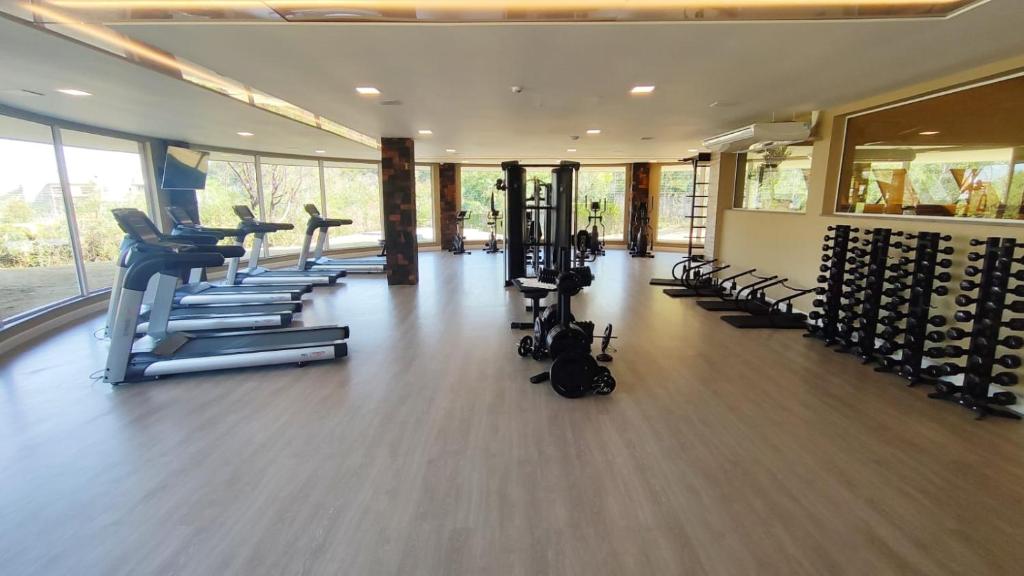 Fitness centrum a/nebo fitness zařízení v ubytování GOLDEN GRAMADO RESORT
