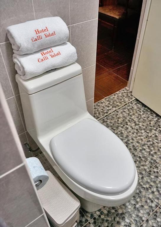 Koupelna v ubytování Hotel CALLI YOLOTL Teotihuacan