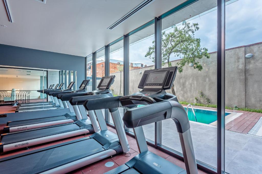 Fitness centrum a/nebo fitness zařízení v ubytování Ramada by Wyndham Tbilisi Old City