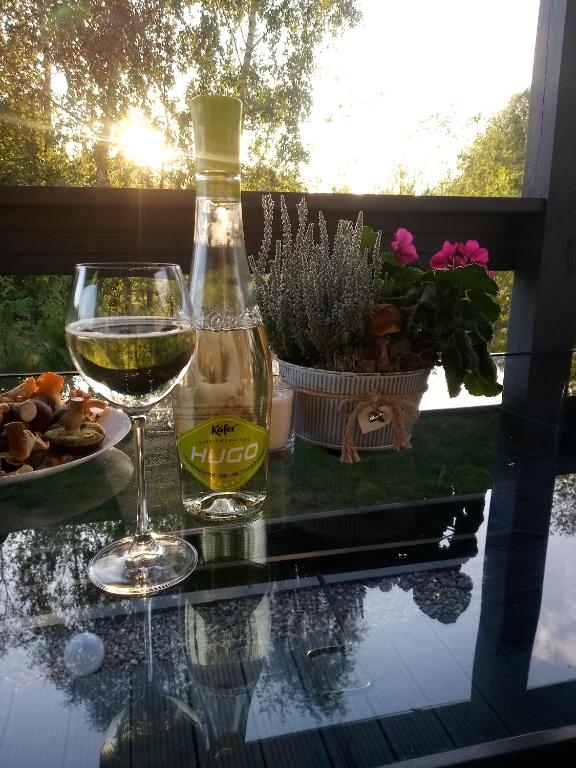 Nápoje v ubytování Domek na Kaszubach, Borowy Młyn, jezioro Gwiazda, sauna, 4