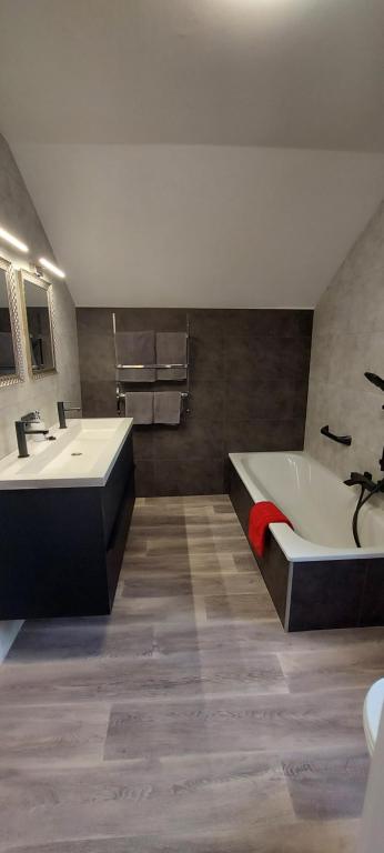 Koupelna v ubytování Hotel La Cascada