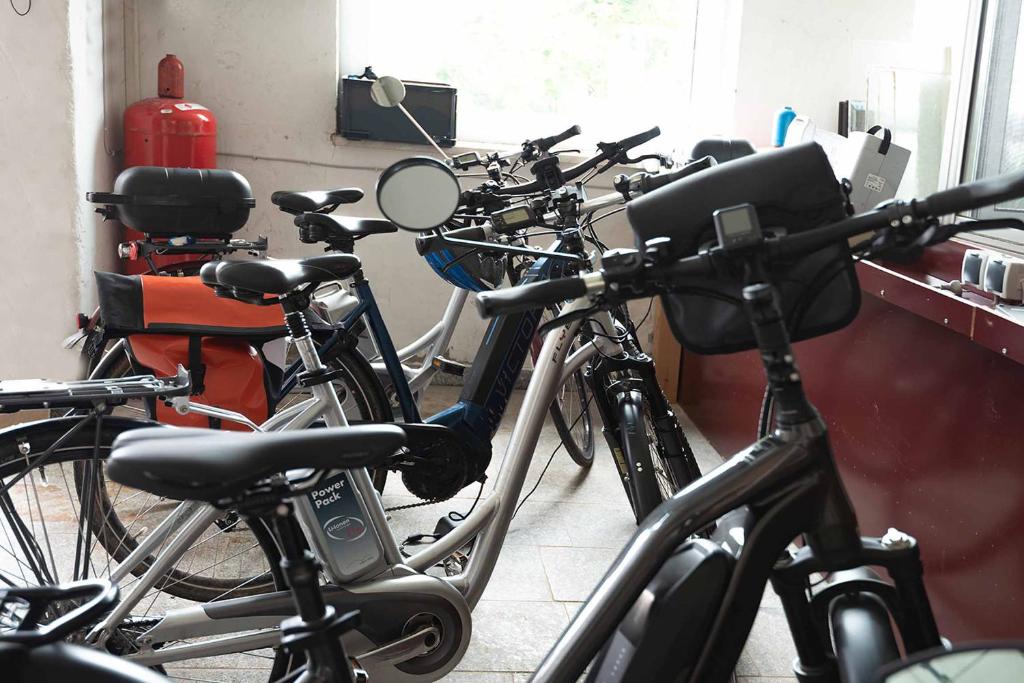 Fitness centrum a/nebo fitness zařízení v ubytování Ferienwohnung Nesselbachtal