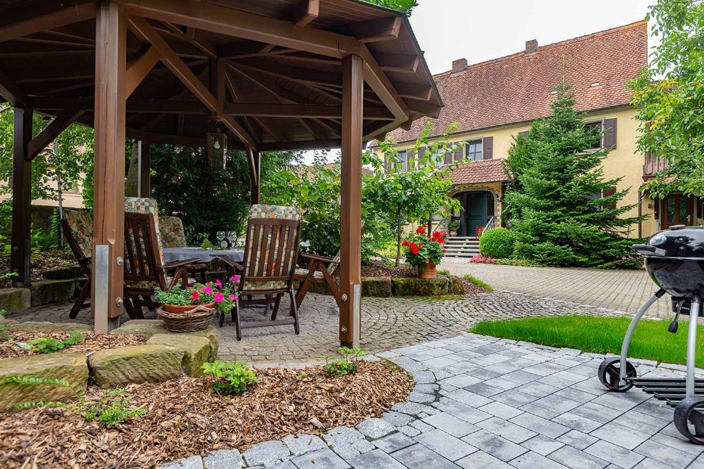Zahrada ubytování Ferienwohnung Nesselbachtal