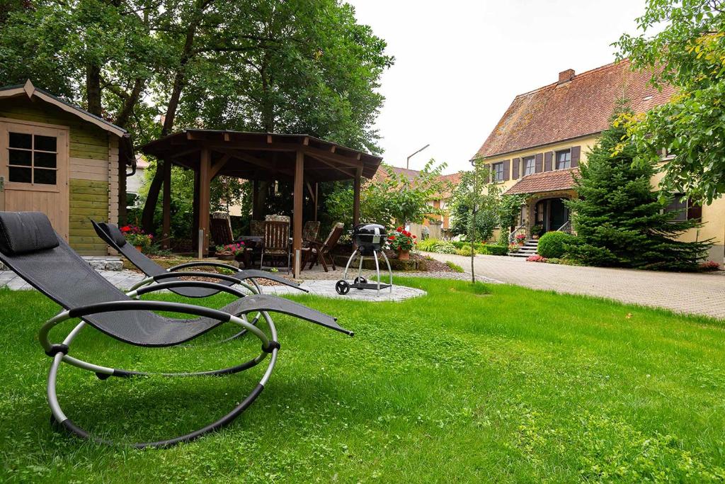 Zahrada ubytování Ferienwohnung Nesselbachtal