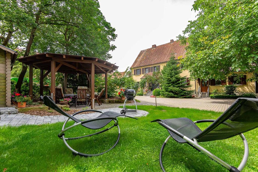 Zahrada ubytování Ferienwohnung Nesselbachtal