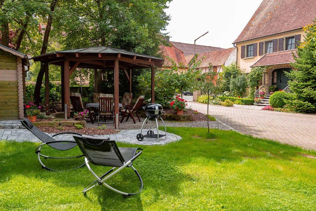 Zahrada ubytování Ferienwohnung Nesselbachtal