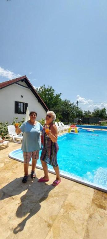 Bazén v ubytování PENSIUNEA ALEXANDRA nebo v jeho okolí