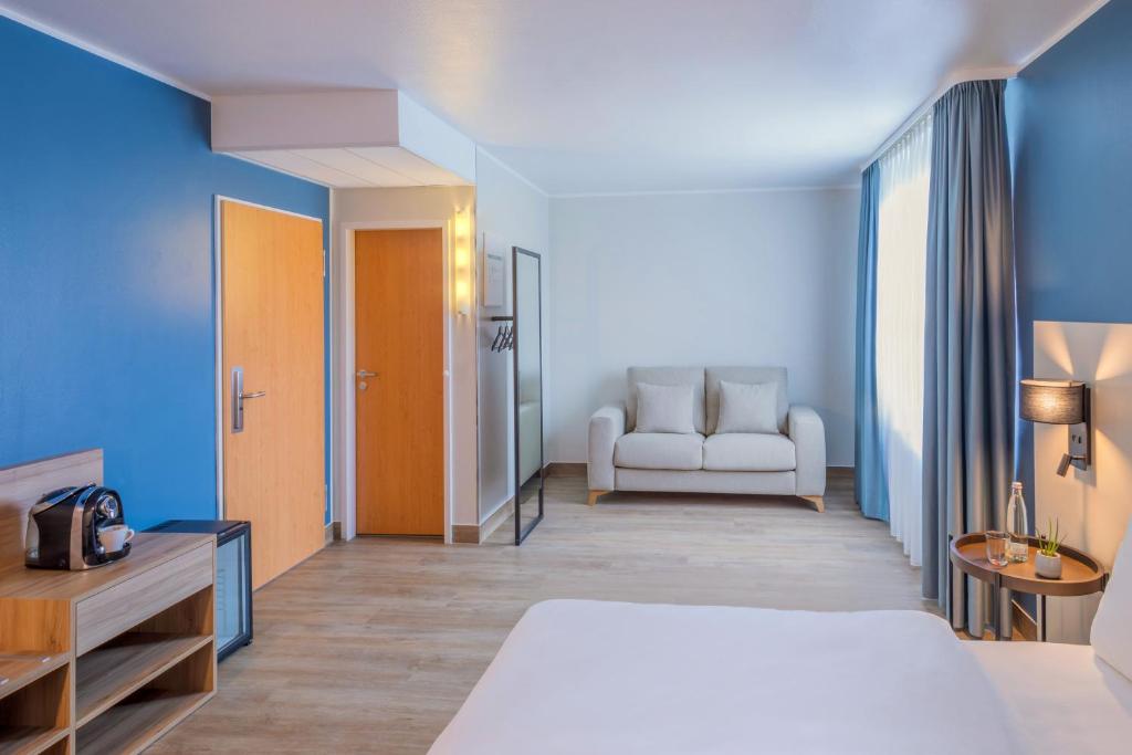 Hotel Oberhausen Neue Mitte affiliated by Meliáにあるベッド