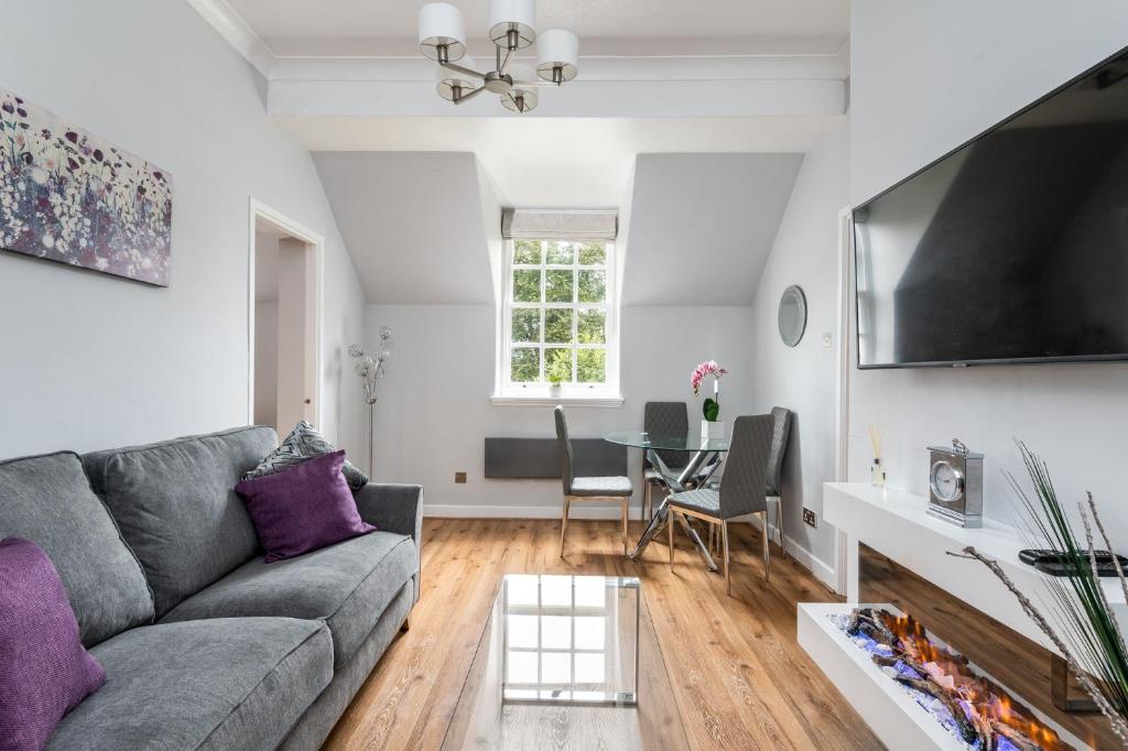 A seating area at Stylish Apt with Minster Views I Pass The Keys