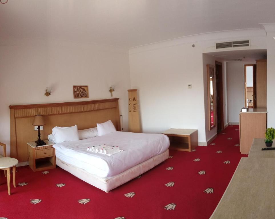 Letto o letti in una camera di Regency Pyramids Hotel