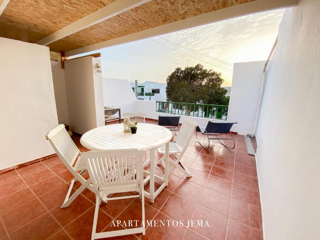 Istumisnurk majutusasutuses Apartamento Jema, a un paso de la playa