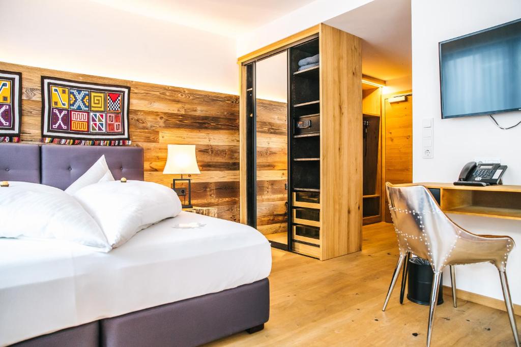 Postel nebo postele na pokoji v ubytování Hotel Andino