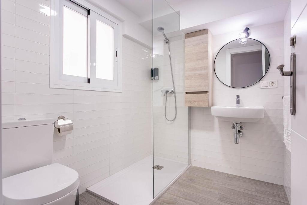 Kúpeľňa v ubytovaní Maravilloso loft dúplex casco histórico
