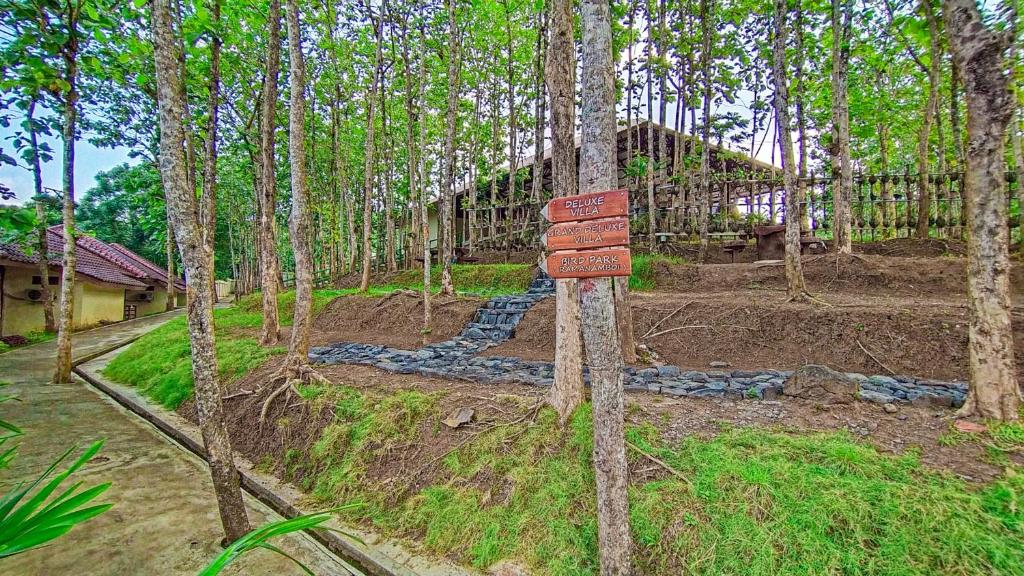 Zahrada ubytování Kasuari Exotic Resort Magelang