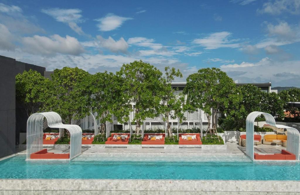 Zahrada ubytování dusitD2 Hua Hin
