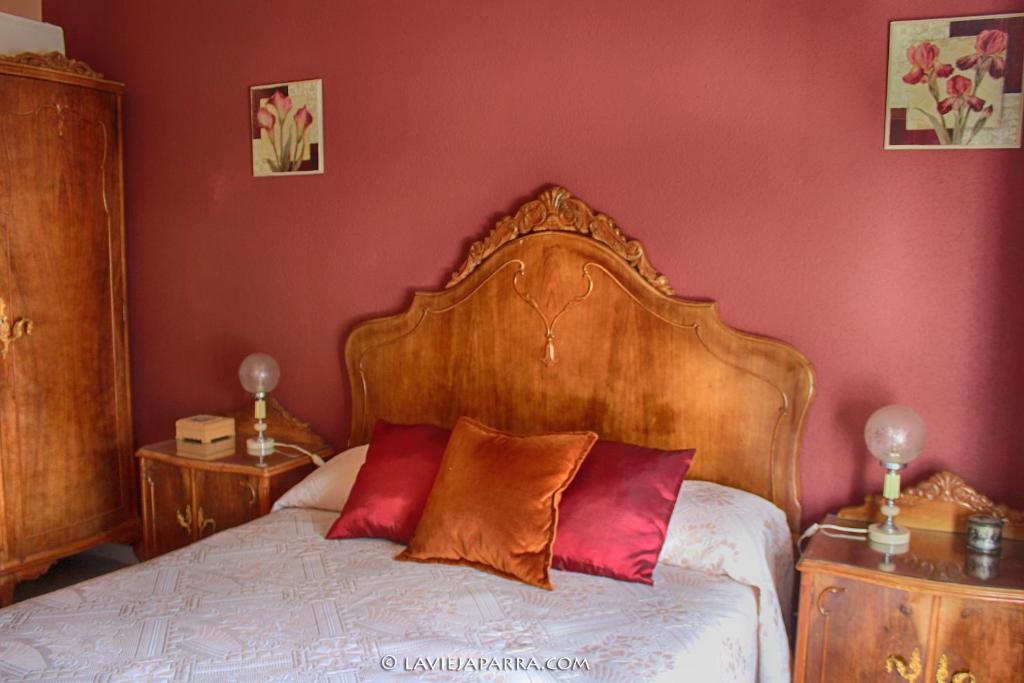 Postel nebo postele na pokoji v ubytování La Vieja Parra