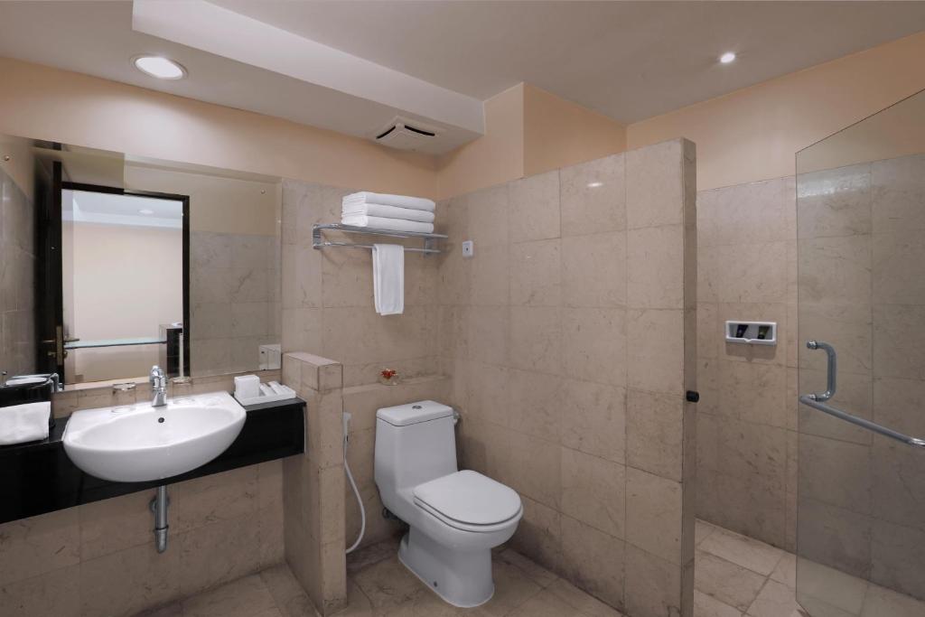 Kamar mandi di Grand Dafam Braga Bandung