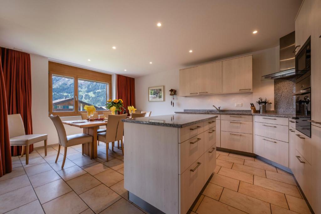 Kuchyň nebo kuchyňský kout v ubytování Chalet Am Acher 3