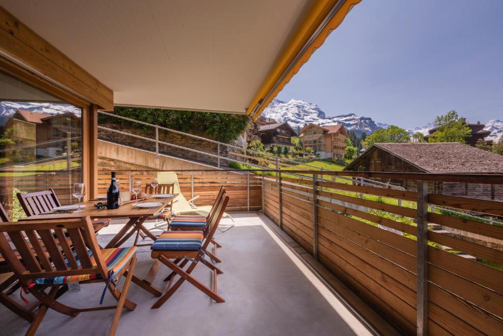 Balkón nebo terasa v ubytování Chalet Am Acher 3