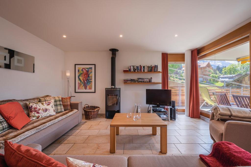 Posezení v ubytování Chalet Am Acher 3