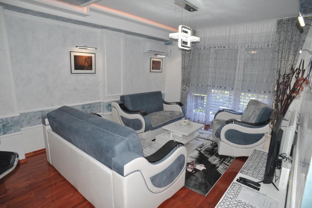 Posezení v ubytování Twins Apartments