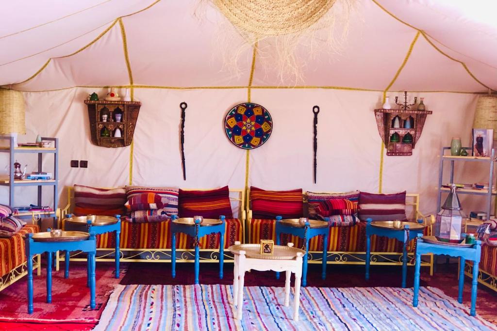 Posezení v ubytování Pueblo Touareg - Private Tents
