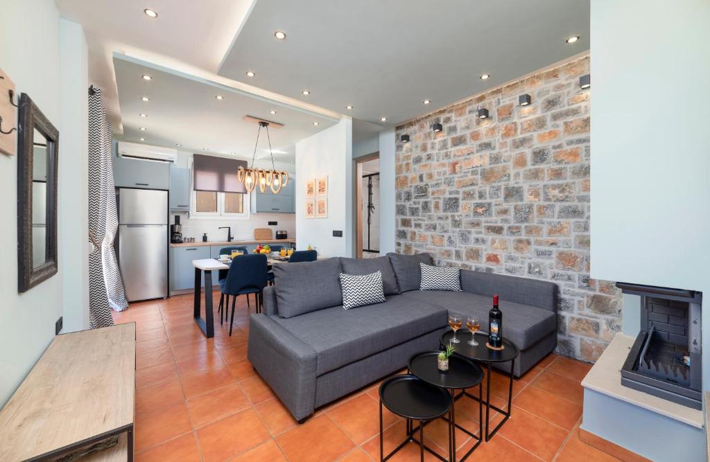 Kuchyňa alebo kuchynka v ubytovaní Casa Kaneli Luxury Villa Elounda