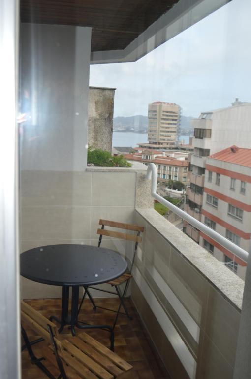 Balkón nebo terasa v ubytování Fantástica vista de la Ría de Vigo en pleno centro