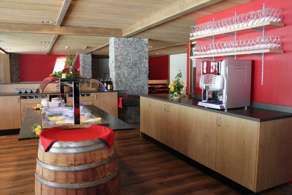 Kuchyň nebo kuchyňský kout v ubytování Hotel Zodiaque