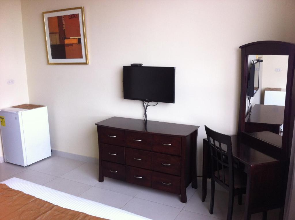 TV a/nebo společenská místnost v ubytování Hotel Novo