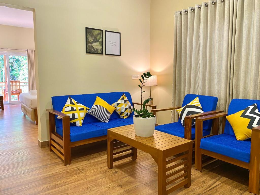 Area soggiorno di Flower Valley Plantation Homestay