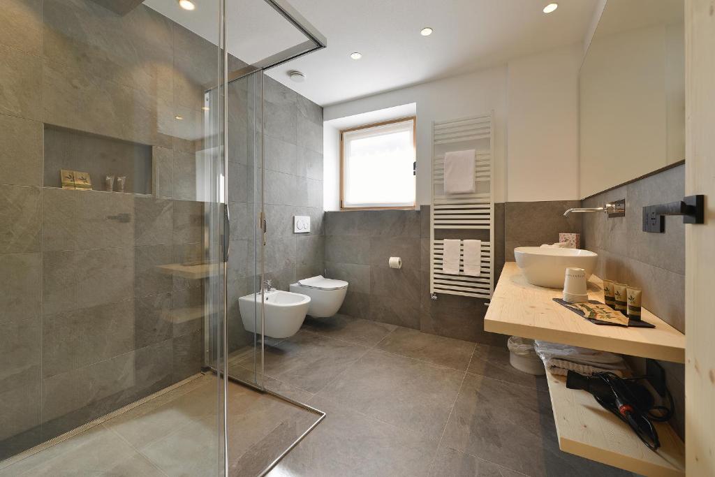 Koupelna v ubytování Hotel Valtellina