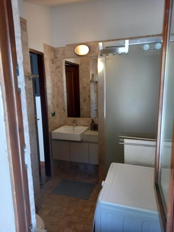 Koupelna v ubytování B&B La Forcella