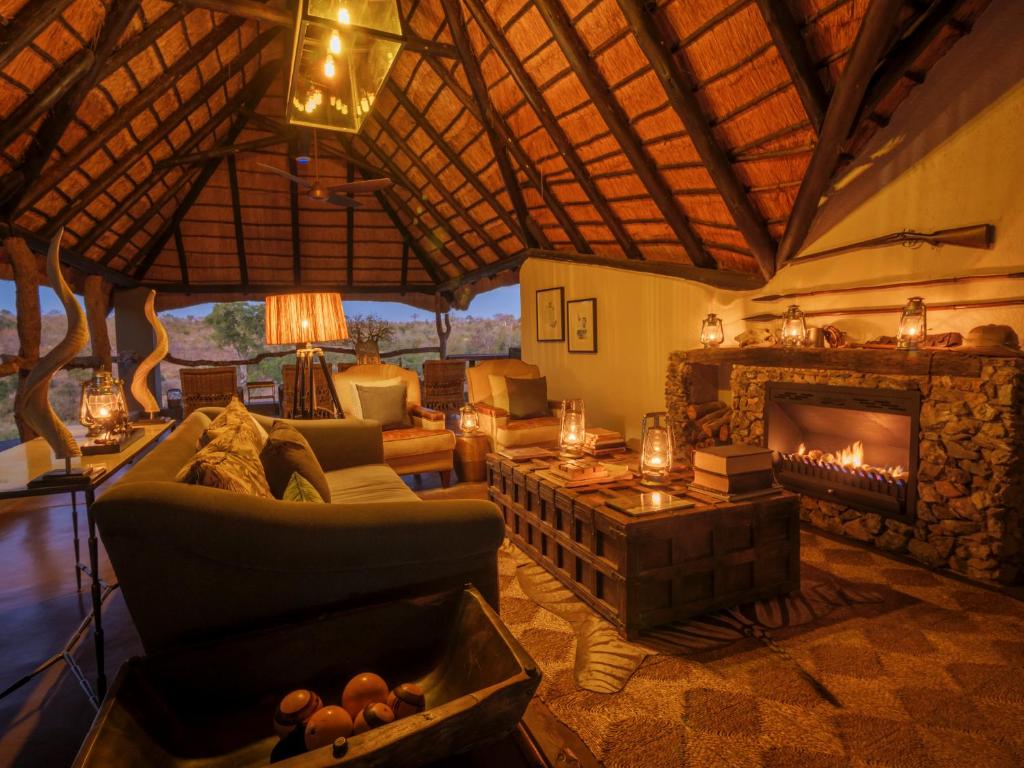 Posezení v ubytování Jock Safari Lodge