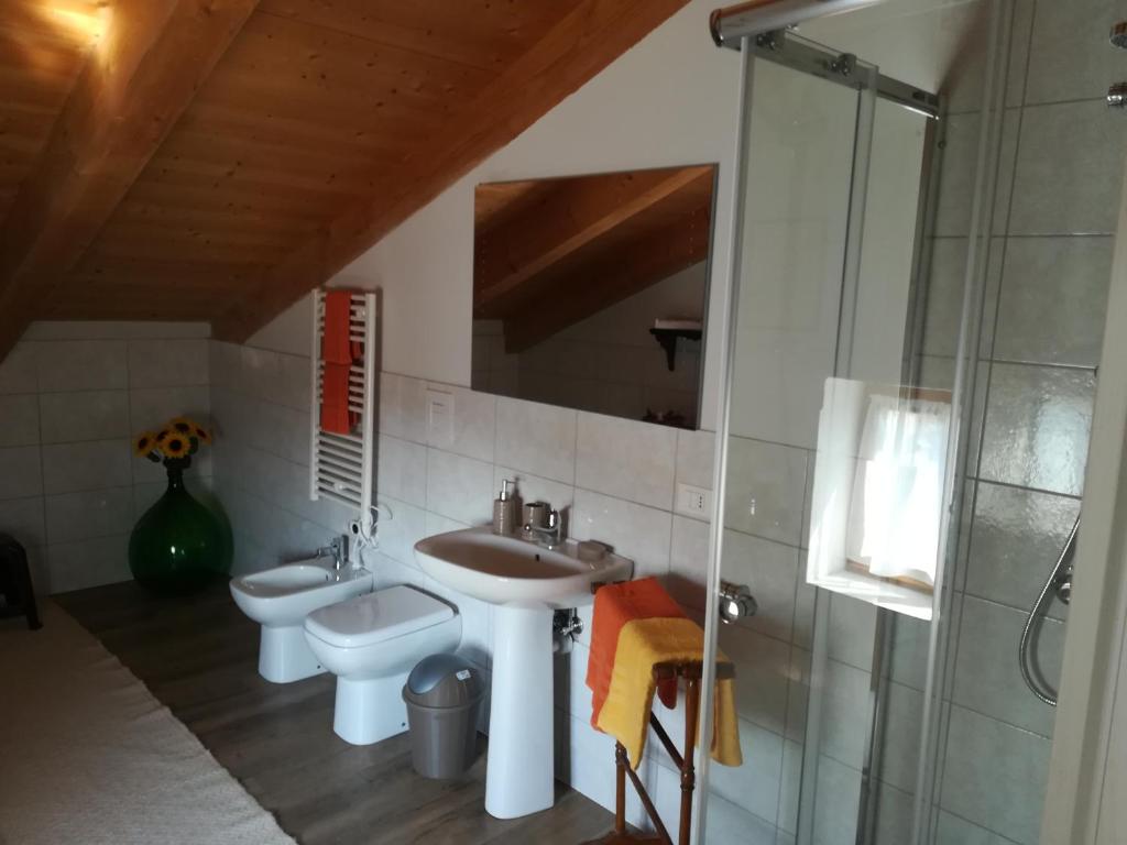 Koupelna v ubytování Alloggio Alla Collina