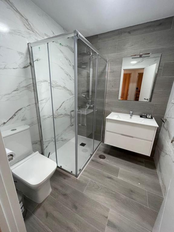 Koupelna v ubytování Apartamento Buenavista