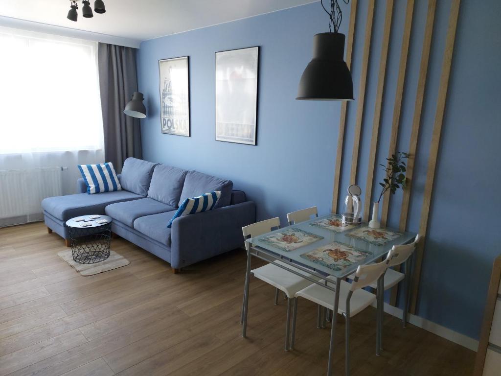 Posedenie v ubytovaní Baltic Blue Apartament