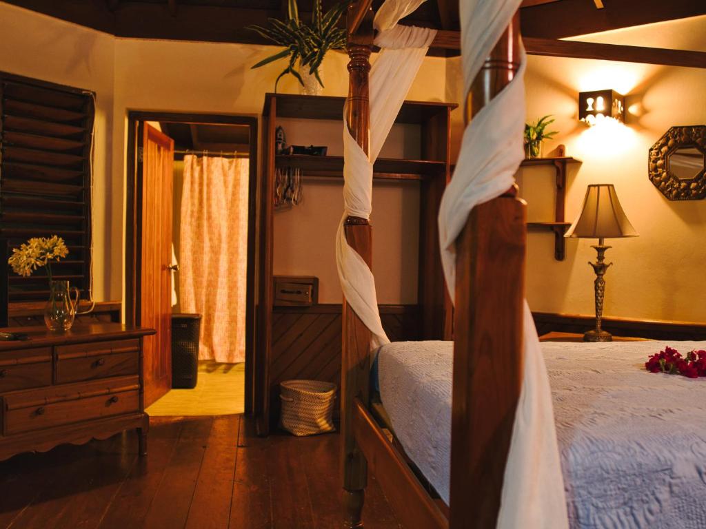 Ein Bett oder Betten in einem Zimmer der Unterkunft Catcha Falling Star