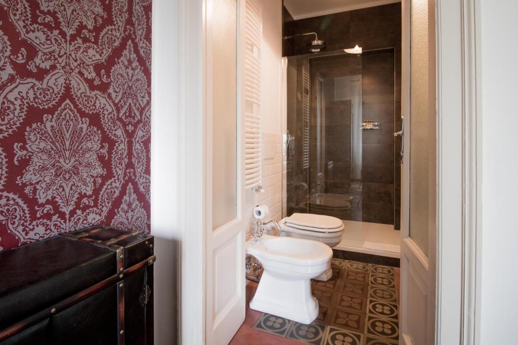 Koupelna v ubytování Porta Tosa Boutique