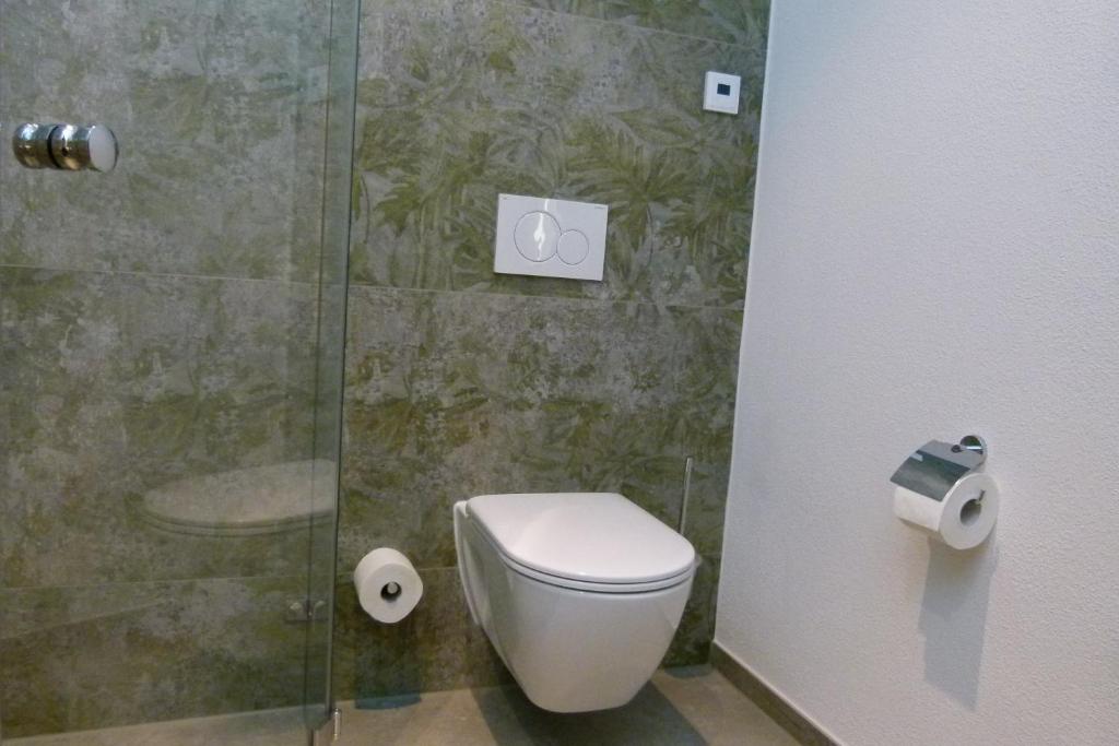Koupelna v ubytování Hotel Grüne Elster