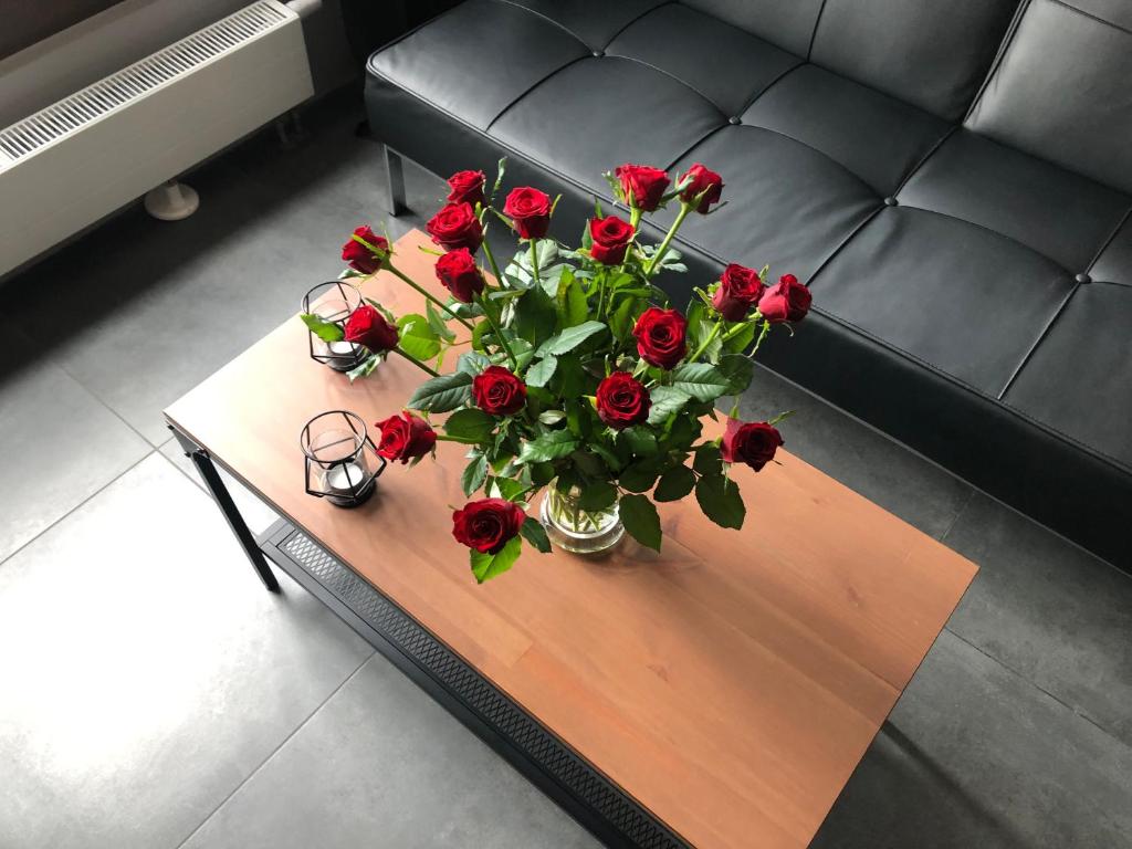 Posedenie v ubytovaní Loft Apartment Browary Warszawskie