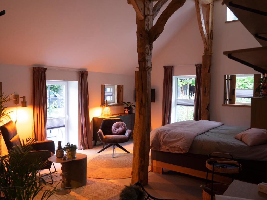 Postel nebo postele na pokoji v ubytování Lagom bed and breakfast