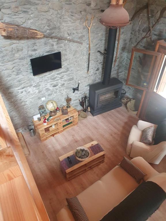 TV a/nebo společenská místnost v ubytování Casa Garrabet