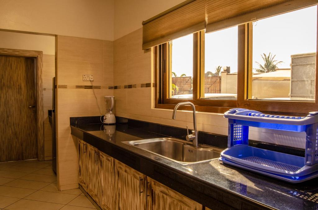 Kuchyň nebo kuchyňský kout v ubytování Jumeirah Beachfront