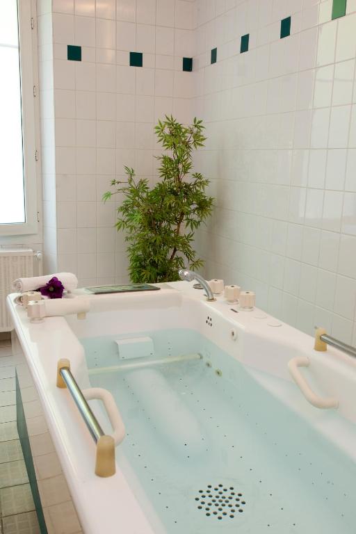 Koupelna v ubytování Hôtel Cosmos & Spa