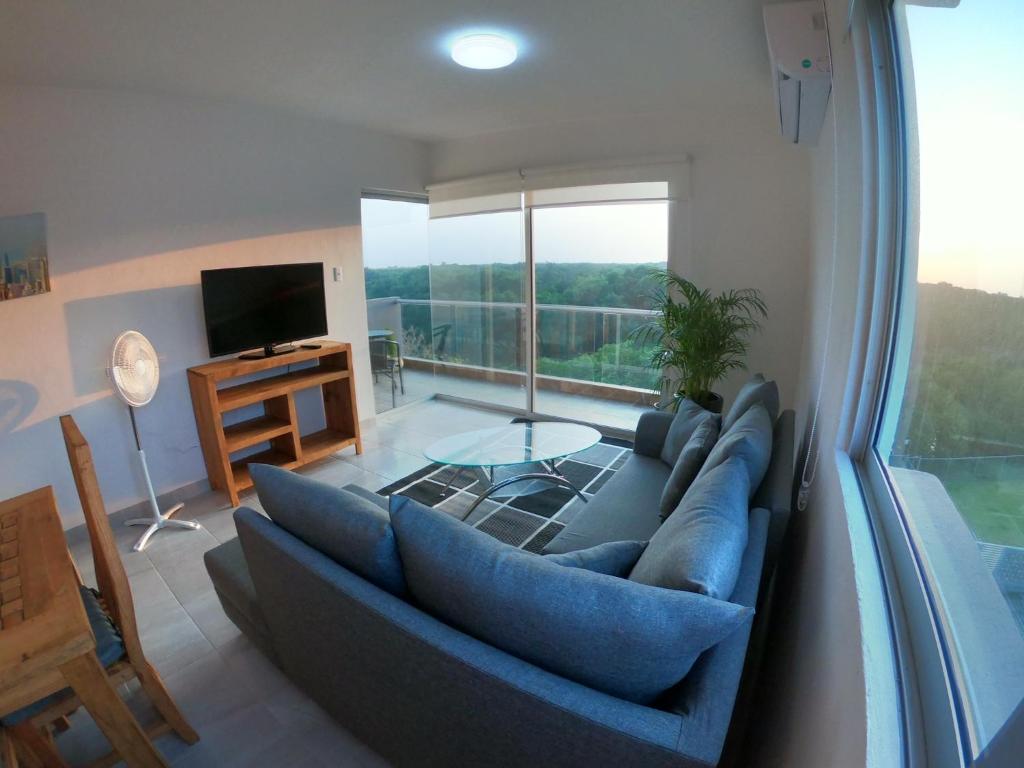 Posezení v ubytování Boca PentHouses - Tampiquera