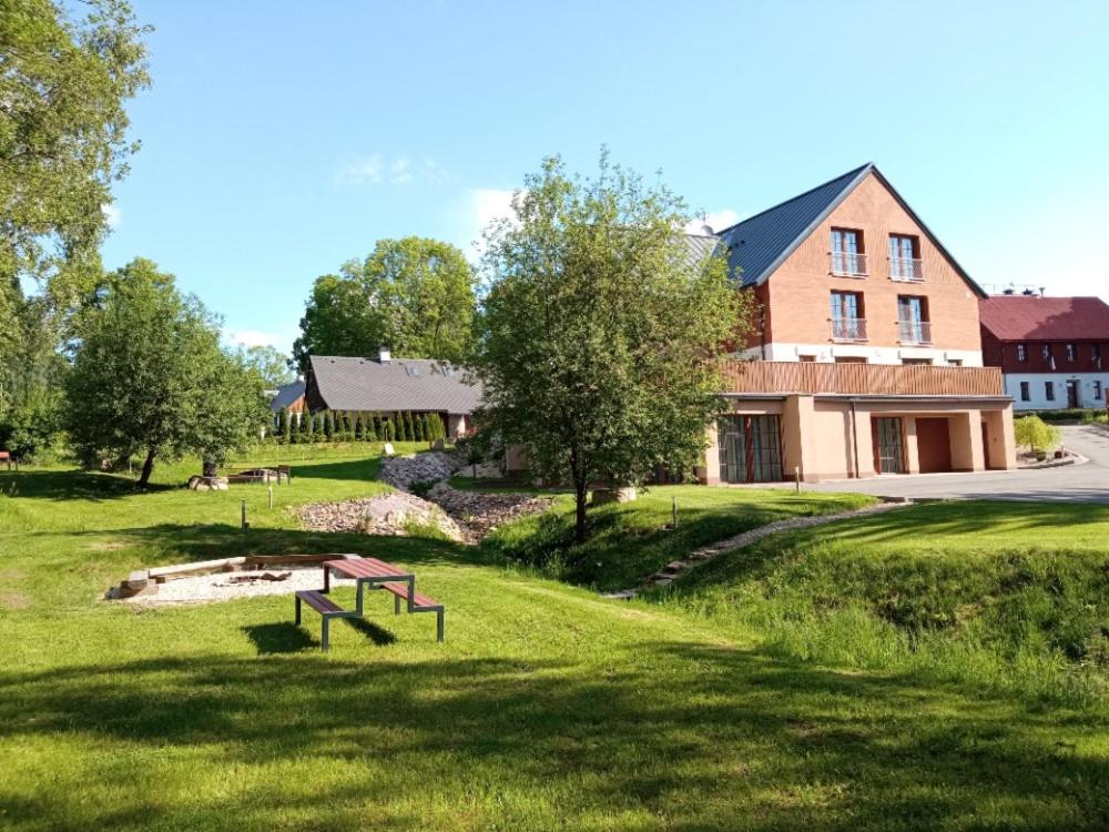 Zahrada ubytování Apartmány Říčky
